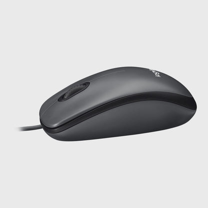 Logitech M100 | Bekabelde Muis | Links- en Rechtshandig | USB-A | 1000 DPI | Zwart - Matmuis - Matmuis