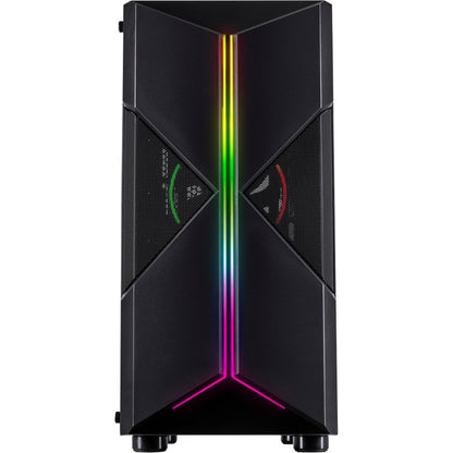 Inter-Tech IT-3306 CAVY RGB | Tower Case | Zwart - Matmuis