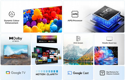 TCL 55V6C | 55" 4K Ultra HD DLED Smart TV | Google TV | Dolby Vision | 60Hz - Matmuis - Matmuis
