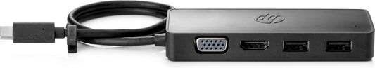 HP 235N8AA | Travel Hub G2 | USB-C | Zwart - Matmuis - Matmuis