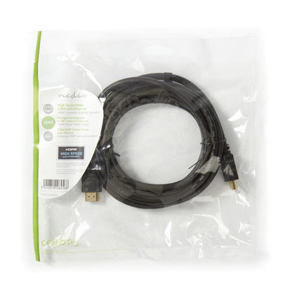 Nedis CVGP34000BK15 | 3 m HDMI Video Kabel Adapter | Zwart - Matmuis - Matmuis