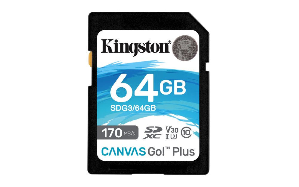 Kingston Canvas Go! Plus SD-kaart | 64GB | UHS-I Klasse 10 - Matmuis