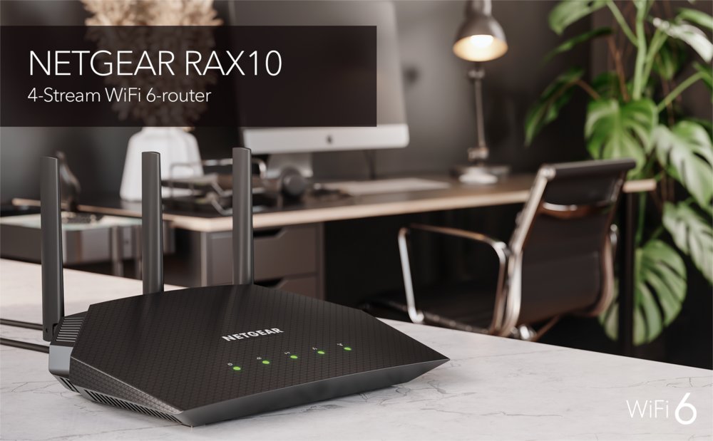 NETGEAR Nighthawk 4-Stream AX1800 | Wifi 6 Router | Gigabit Ethernet Dual-band (2.4 GHz / 5 GHz) | 1200Mbit/s - Matmuis - Matmuis
