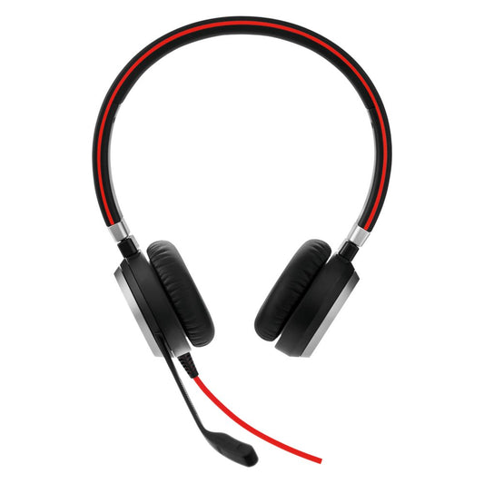 Jabra Evolve 40MS | Bedrade On-ear Stereo Headset | 3.5mm | Zwart - Matmuis - Matmuis