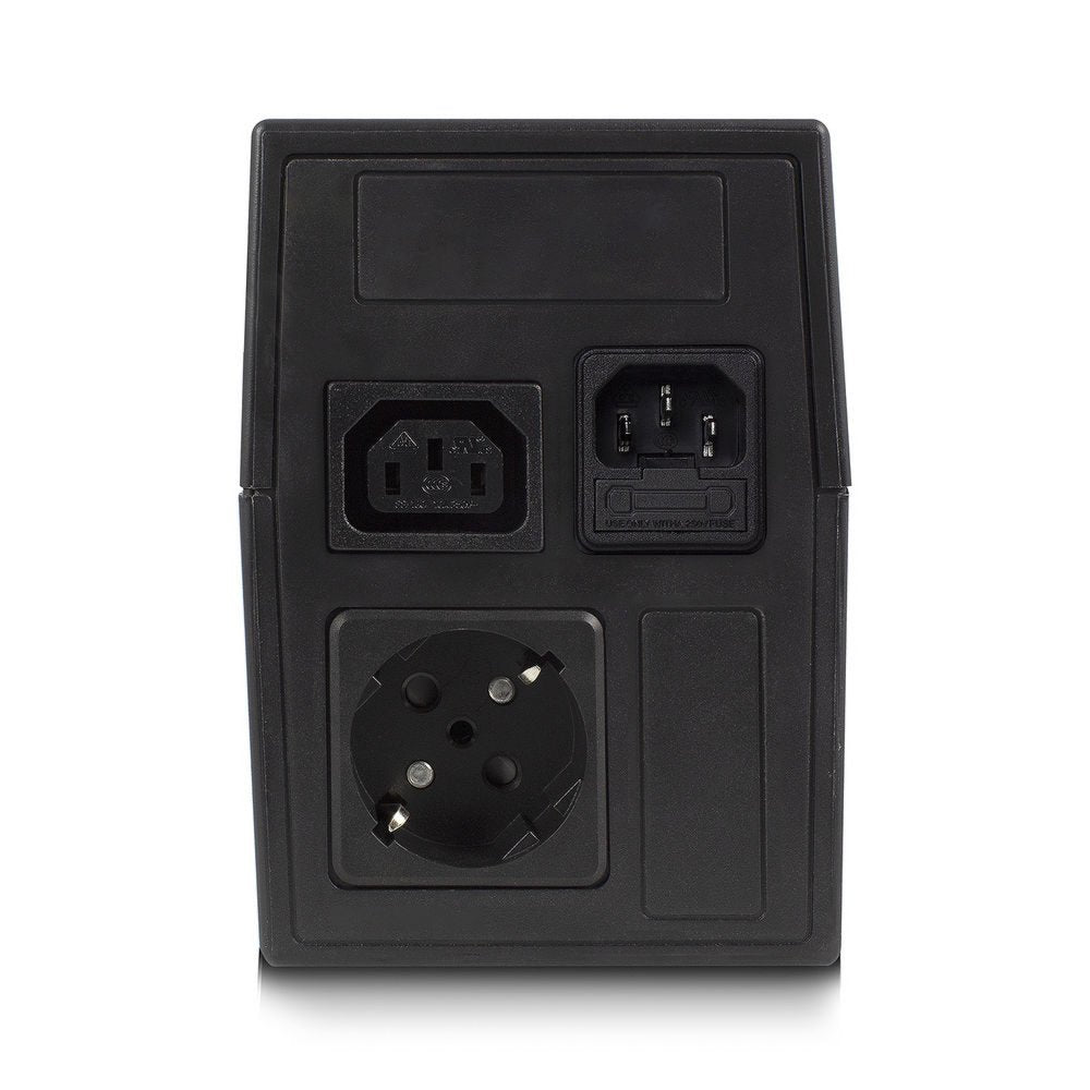 ACT AC2305 Line-Interactive UPS | 600 VA | 2 Stopcontacten (1x C13, 1x Type F) | AVR Spanningstabilisatie | Bescherming tegen Stroomstoringen - Matmuis