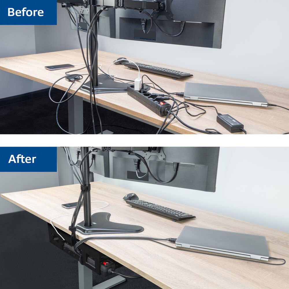 ACT Kabelgoot voor onder bureau | 40 cm | Staal - Matmuis - Matmuis