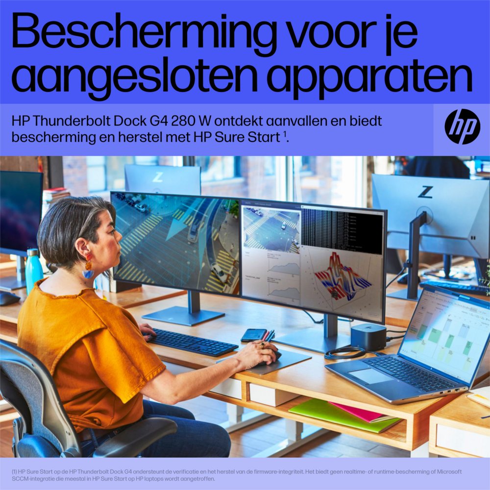 HP G4 Docking Station | Thunderbolt 280W | Zwart - Matmuis - Matmuis