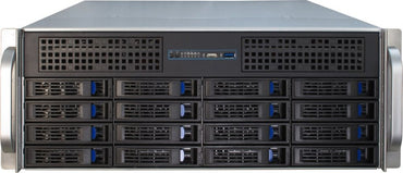 Inter-Tech 4U-4416L | Server Rack Case | Zwart/Zilver - Matmuis