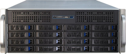 Inter-Tech 4U-4416L | Server Rack Case | Zwart/Zilver - Matmuis