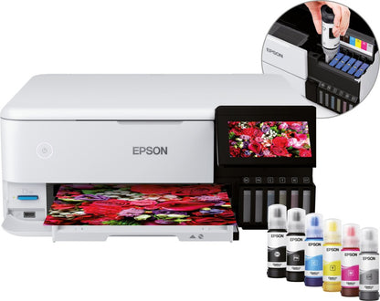Epson EcoTank ET-8500 | All-in-One Inkjetprinter | 6-Kleuren Inktsysteem | A4 | Wi-Fi | Wit - Matmuis - Matmuis