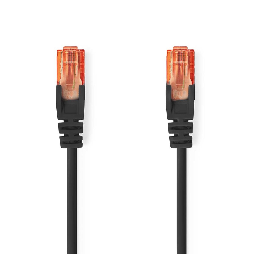 Nedis netwerkkabel | Cat6 | U/UTP (UTP) | 1 m | Zwart | CCGL85200BK10 - Matmuis - Matmuis