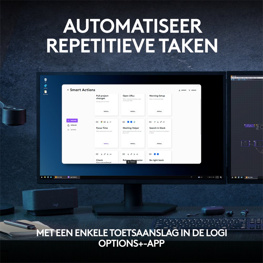 Logitech MX Keys S | Draadloos Toetsenbord | QWERTY - Matmuis - Matmuis