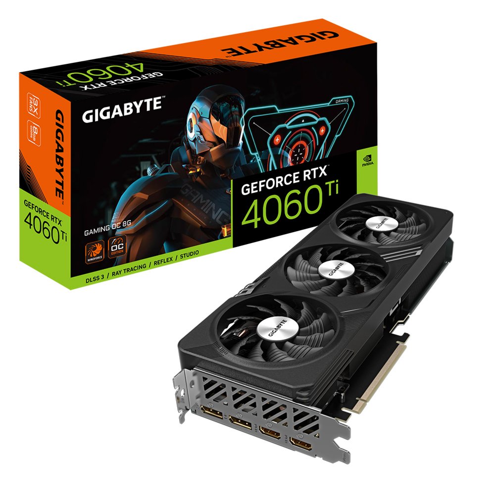 Gigabyte GeForce RTX 4060 Ti GAMING OC | 8GB GDDR6 VRAM | Videokaart | GPU | Nvidia - Matmuis - Matmuis