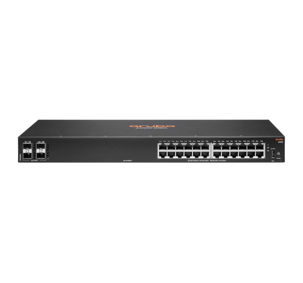Hewlett Packard Enterprise Aruba 6000 24G 4SFP | Managed L3 Switch | Gigabit Ethernet (10/100/1000) | 1U - Matmuis