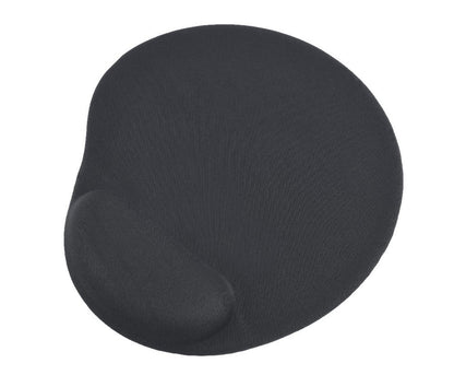 Gembird MP-GEL-BLACK | Ergonomische Muismat | Zwart - Matmuis
