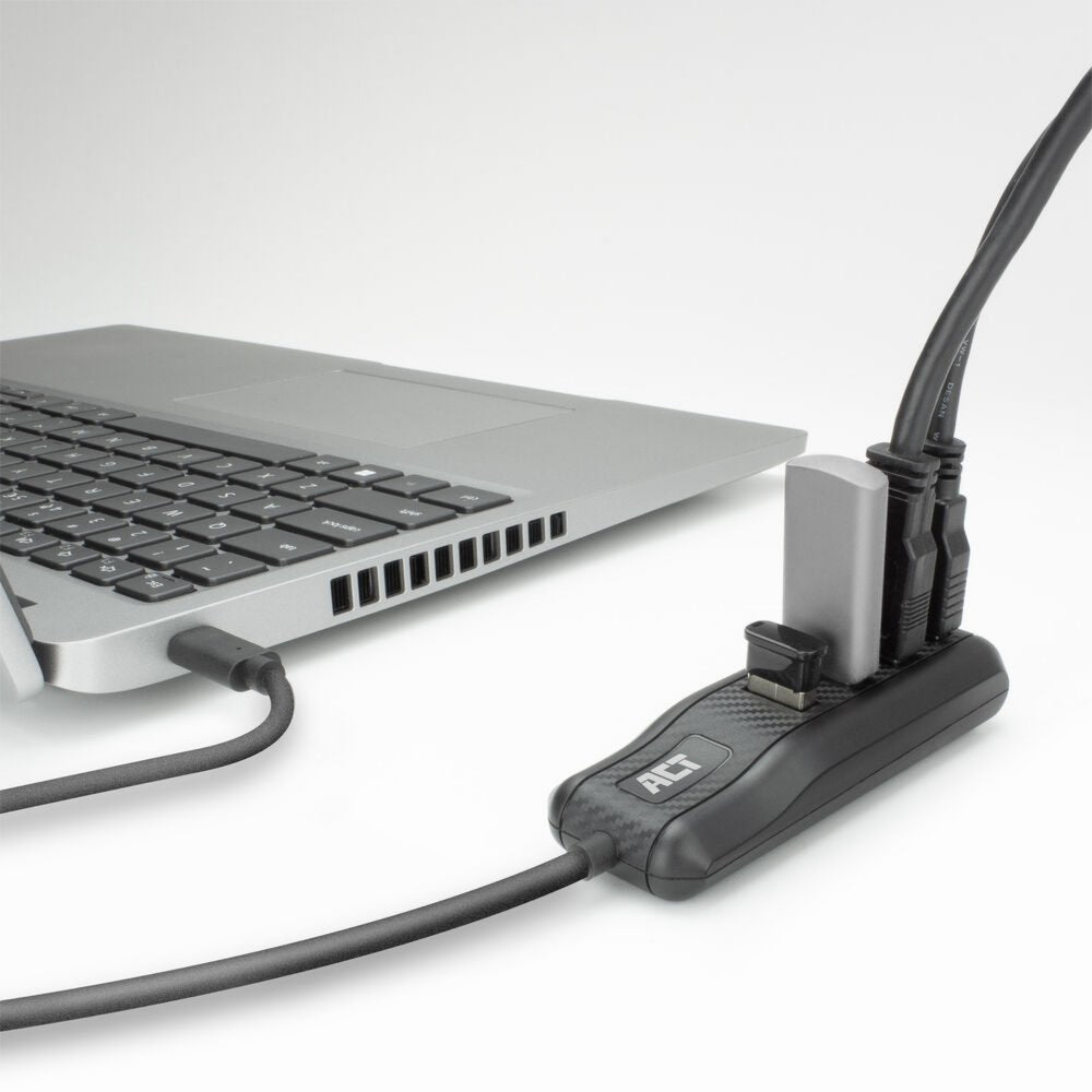 ACT AC6420 | USB 3.2 Gen 1 (3.1 Gen 1) Type-C Interface Hub | 5000 Mbit/s | Zwart - Matmuis - Matmuis