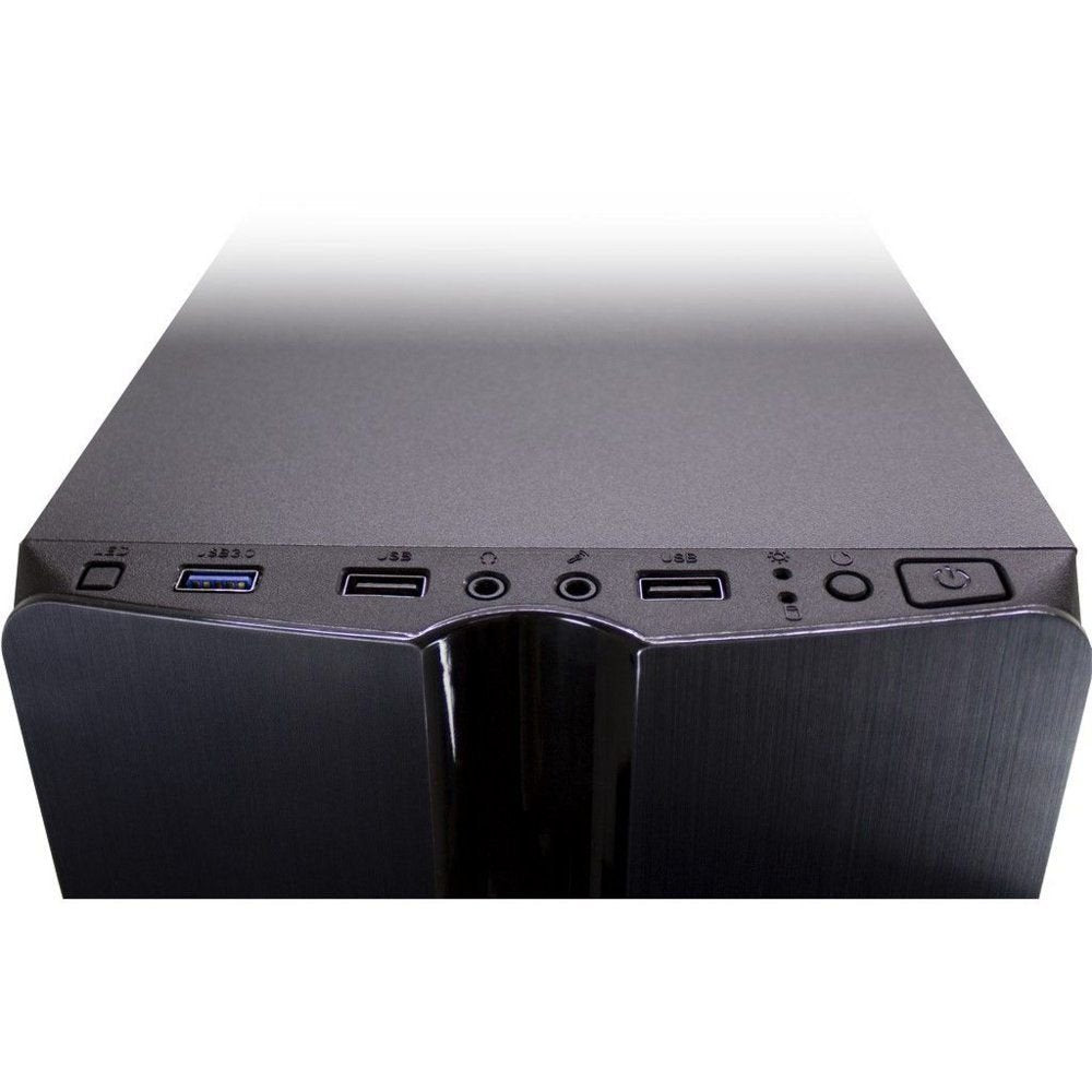 Inter-Tech Thunder Blue Light | Midi Tower Case | Zwart | RENEWED - Matmuis