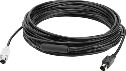 Logitech GROUP 10m Extender Cable 939-001487 | Mini-DIN-6 | Voor grote vergaderruimtes | Zwart - Matmuis - Matmuis