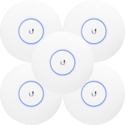 Ubiquiti UniFi UAP-AC-PRO (5-pack) | WiFi 5 Access Point (AC1750) | 1300 Mbit/s | PoE (met Adapter) | Inclusief Plafond- en Muurmontagebeugel