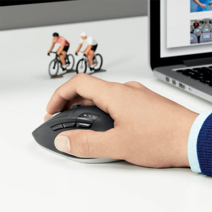 Logitech M720 Triathlon | Draadloze Muis | Rechtshandig | RF + Bluetooth | 1000 DPI | Zwart - Matmuis - Matmuis