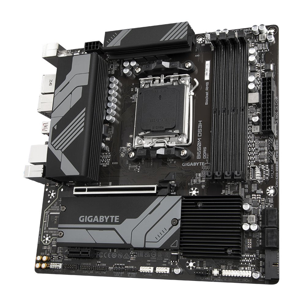 Gigabyte B650M DS3H | Socket AM5 | AMD B650 | 4xDDR5 | Micro-ATX | Moederbord - Matmuis - Matmuis