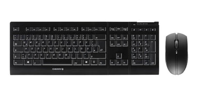 CHERRY B.Unlimited 3.0 | Draadloze Muis en Toetsenbordcombo | QWERTY | Zwart - Matmuis - Matmuis