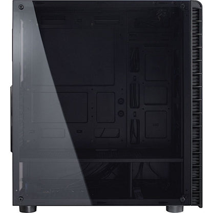 Inter-Tech CXC2 Blue Light | Midi Tower Case | Zwart - Matmuis