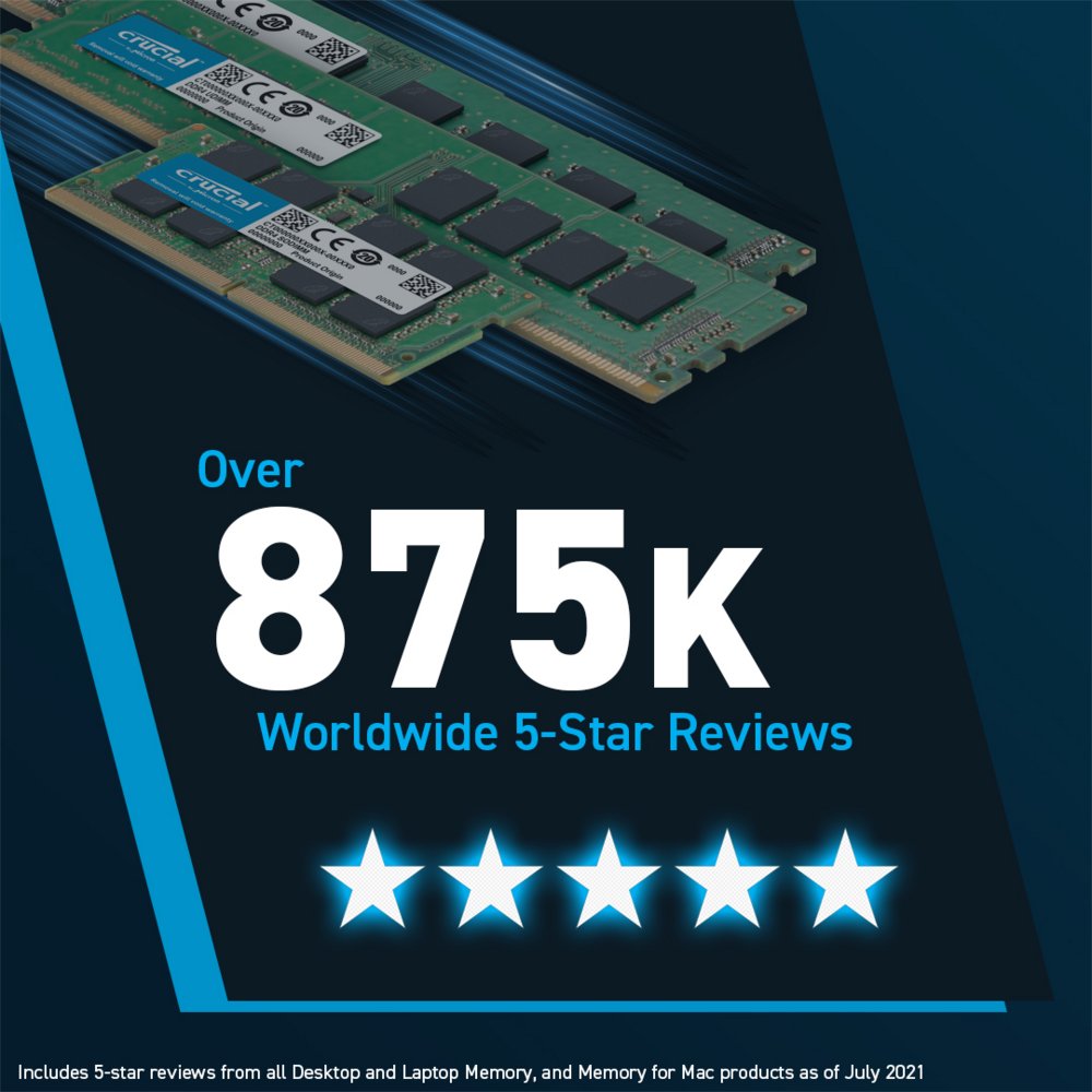 Crucial | 32GB 2x16GB DDR5 | 4800MHz | DIMM | CL40 | Geheugenmodule | RAM - Matmuis - Matmuis