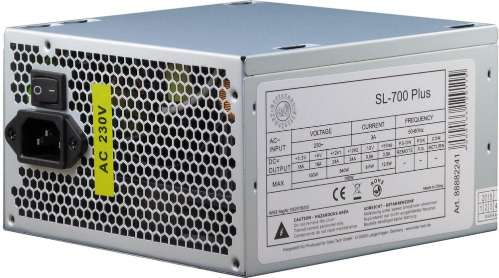 Inter-Tech SL-700 | 700 Watt ATX PSU | Power Supply | Voeding - Matmuis - Matmuis