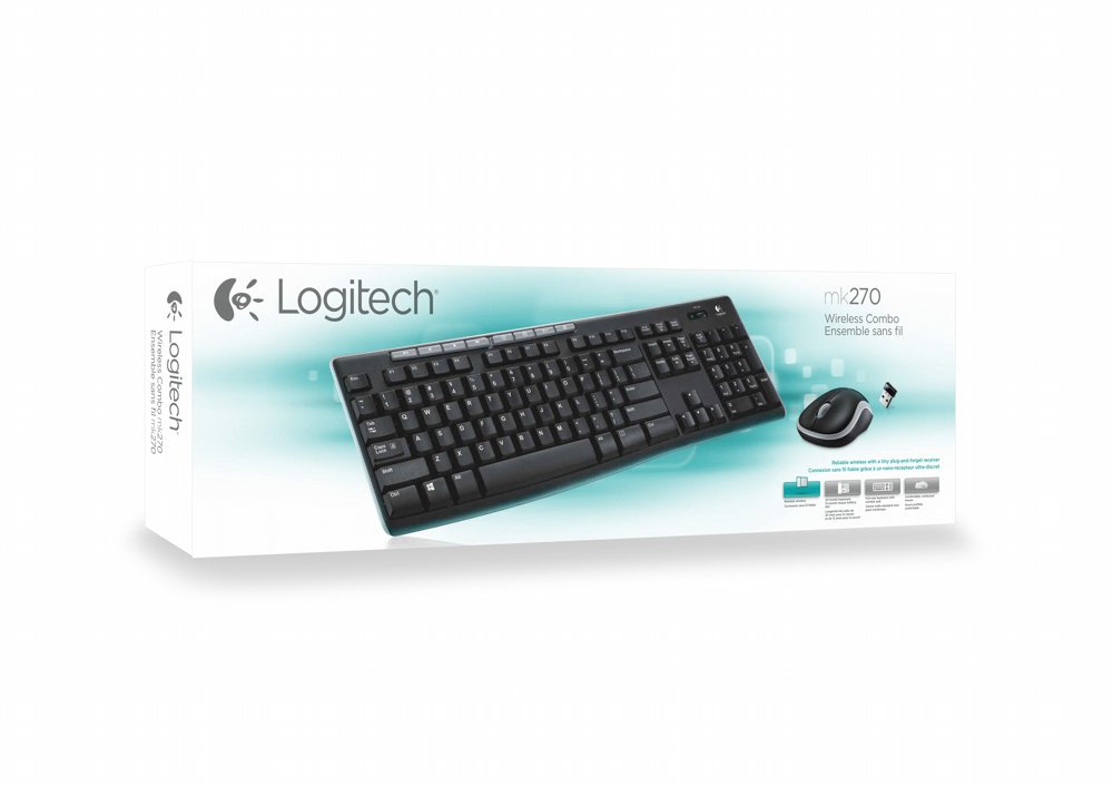 QWERTZ | Logitech MK270 | Draadloze Muis en Toetsenbordcombo | QWERTZ - Matmuis - Matmuis