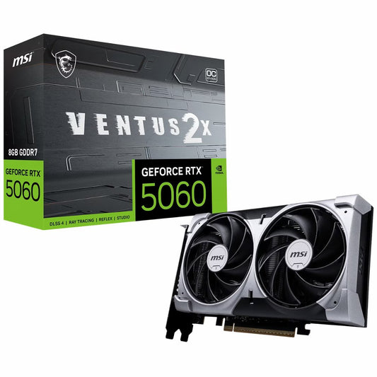 MSI GeForce RTX 5060 Ventus 2X OC | 8GB GDDR7 | DLSS 4 | Videokaart | Nvidia GPU - Matmuis