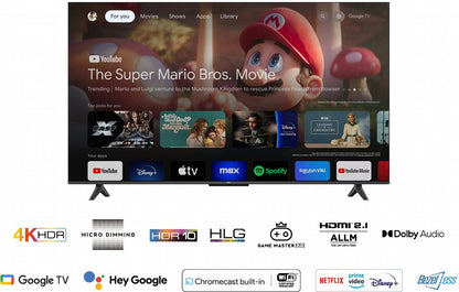 TCL 50P69B | 50'' 4K Ultra HD LED Smart TV | Google TV | HDR10+ | HDMI 2.1 | 50Hz - Matmuis - Matmuis