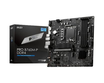 MSI PRO B760M-P | Socket LGA 1700 | Intel B760 | 4xDDR5 | Micro-ATX | Moederbord - Matmuis - Matmuis