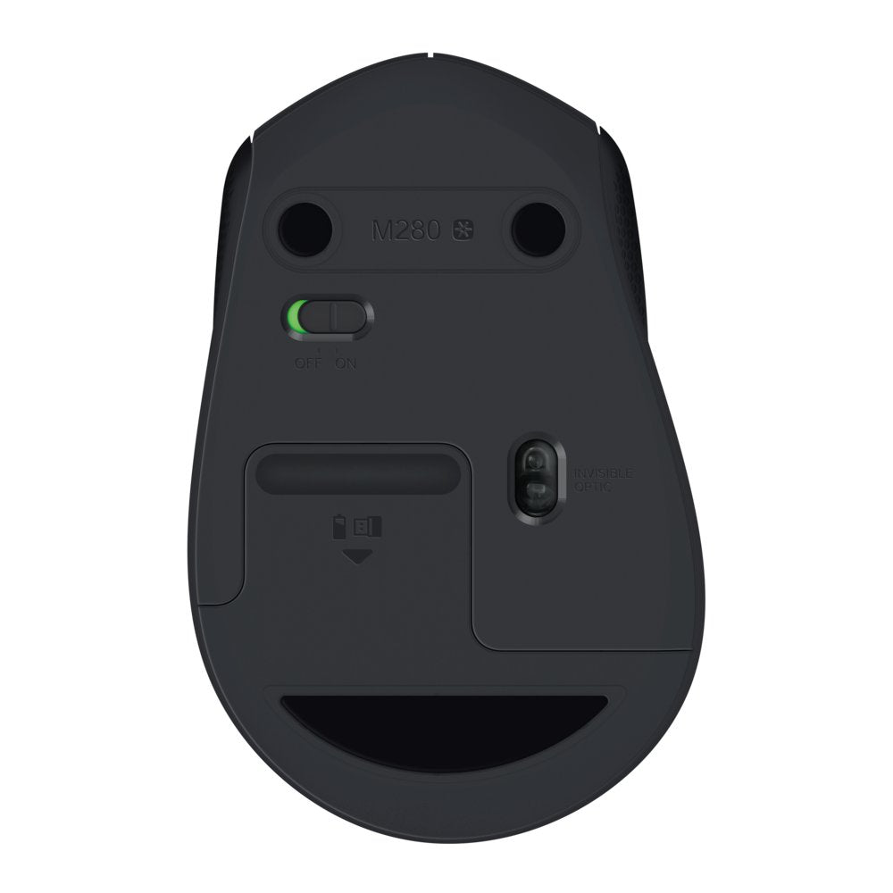Logitech M280 | Draadloze Muis | Rechtshandig | RF | 1000 DPI | Zwart - Matmuis - Matmuis