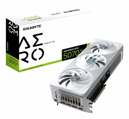 GIGABYTE GeForce RTX 5070 Ti AERO OC | 16GB GDDR7 | DLSS 4 | Videokaart | Nvidia GPU - Matmuis - Matmuis