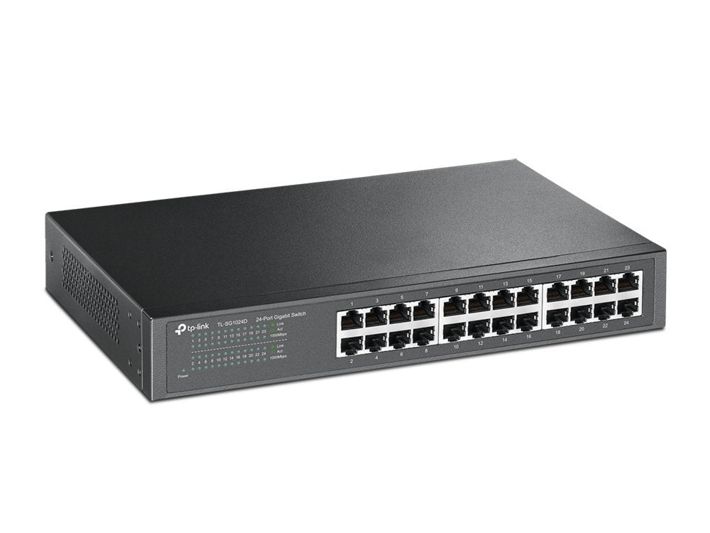 TP-Link TL-SG1024D | Unmanaged Switch | 24 Poorten | Gigabit Ethernet (10/100/1000 Mbps) | Grijs - Matmuis