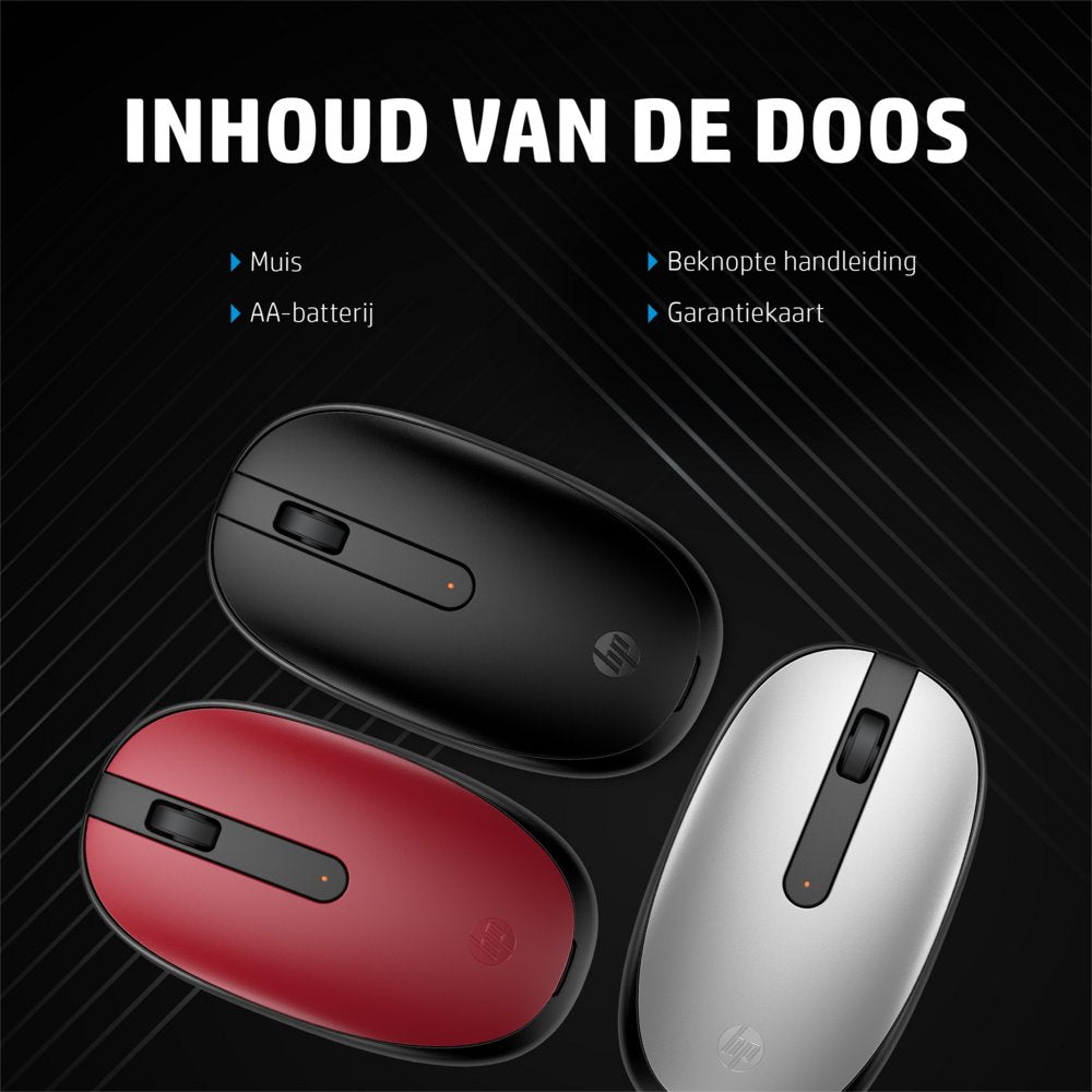 HP 240 | Draadloze Muis | Bluetooth | Wit - Matmuis