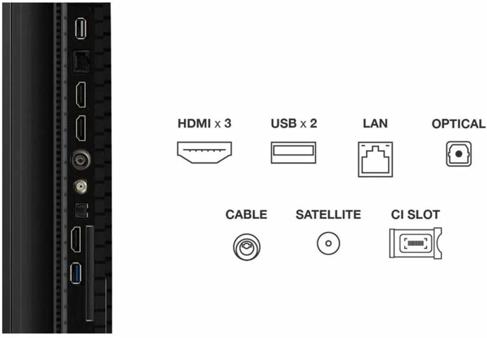 TCL 65P71K 65" | 4K QLED Smart TV | Google TV | Dolby Vision | Zwart