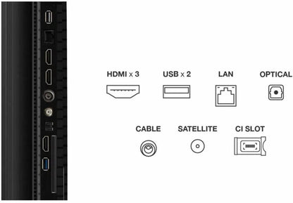 TCL 65P71K 65" | 4K QLED Smart TV | Google TV | Dolby Vision | Zwart