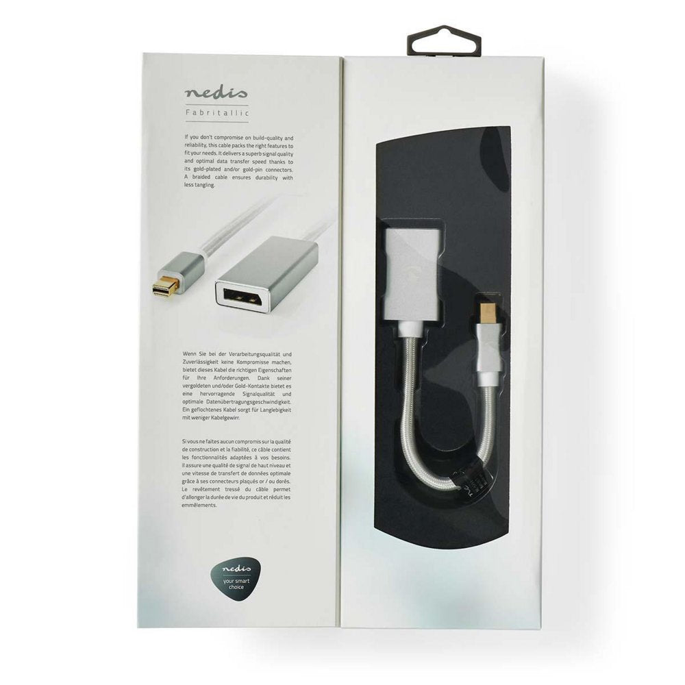 Nedis | Mini-DisplayPort naar Displayport 4K Adapter | Wit - Matmuis - Matmuis