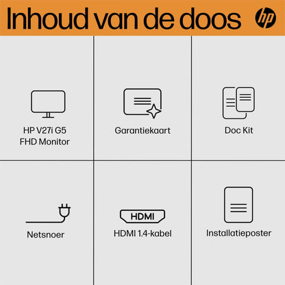 HP V27i G5 27" | 1920x1080 IPS | 75Hz | Monitor - Matmuis - Matmuis
