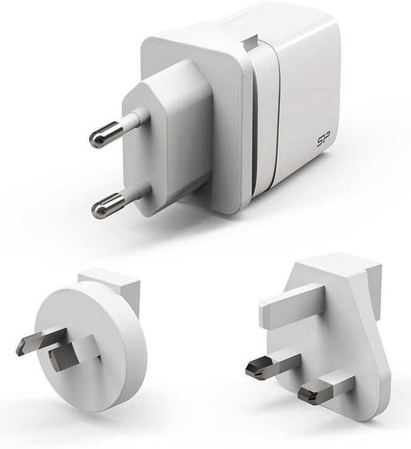 Silicon Power QM16 Oplader | USB-C + USB-A | 20 Watt PD + QC 3.0 | Wit