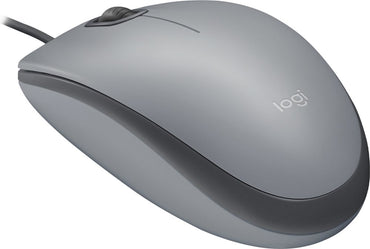 Logitech M110 Silent | Bekabelde Muis | Links- en Rechtshandig | USB-A | 1000 DPI | Grijs - Matmuis - Matmuis