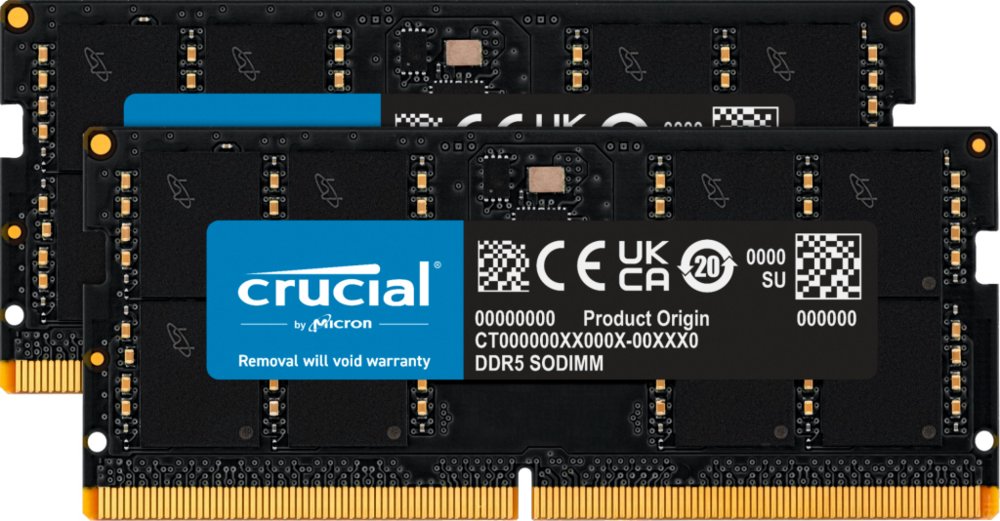 Crucial | 64GB 2x32GB DDR5 | 4800MHz | SODIMM | CL40 | Geheugenmodule | RAM - Matmuis - Matmuis