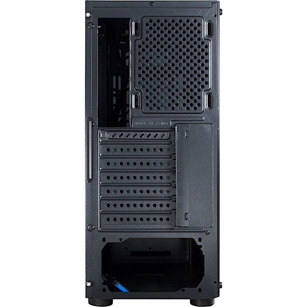 Inter-Tech CXC2 Blue Light | Midi Tower Case | Zwart - Matmuis