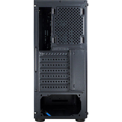 Inter-Tech CXC2 Blue Light | Midi Tower Case | Zwart - Matmuis