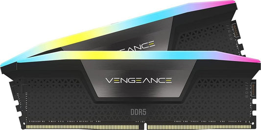 Corsair Vengeance RGB Zwart | 32GB 2x16GB DDR5 | 5200MHz | DIMM | CL40 | Geheugenmodule | RAM - Matmuis - Matmuis