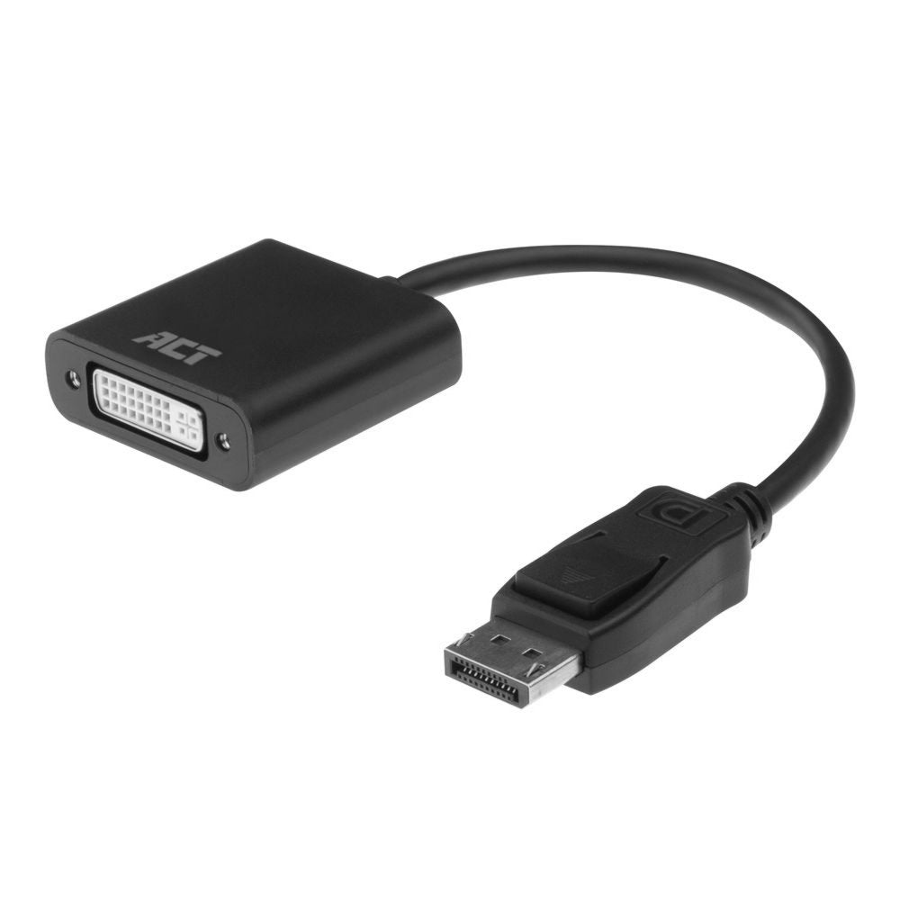 ACT AC7510 | DisplayPort naar DVI-D Adapter | 0,15 m | Zwart - Matmuis - Matmuis