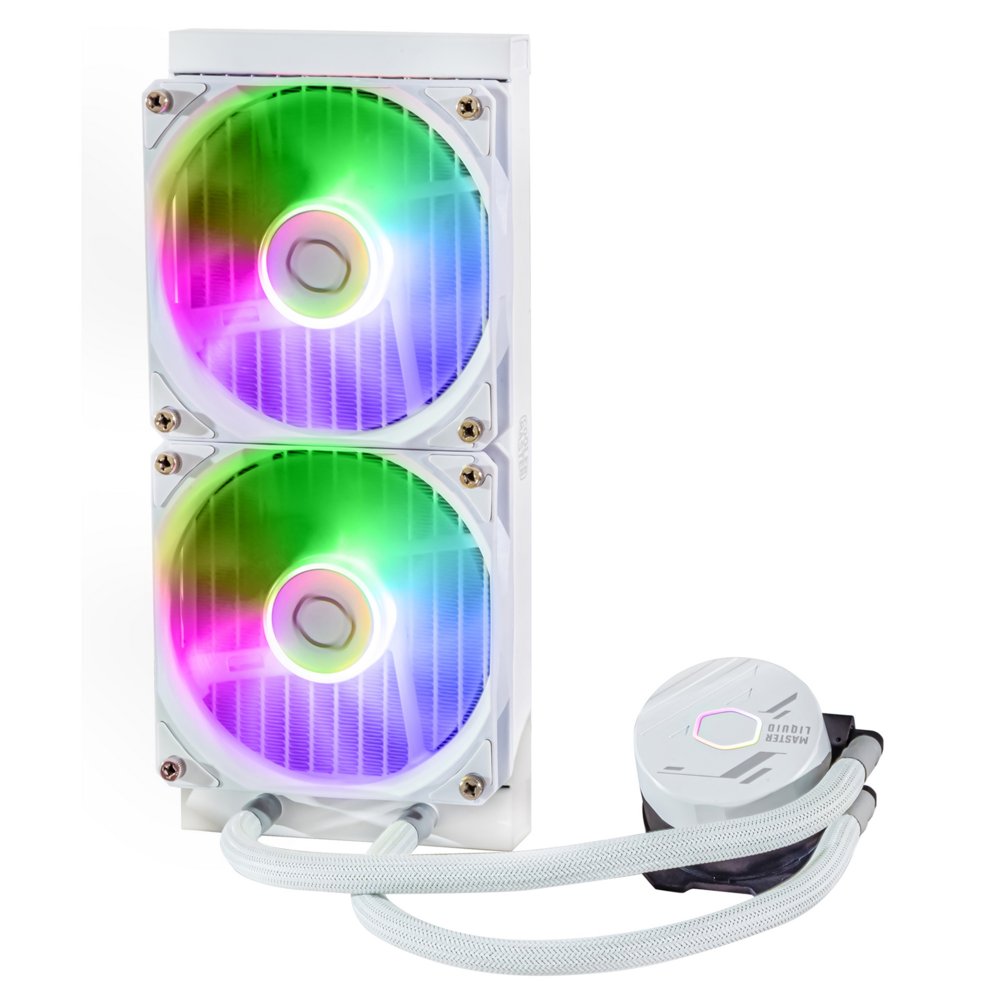 Cooler Master MasterLiquid 240L ARGB | White Edition | All-in-One CPU Waterkoeler - Matmuis