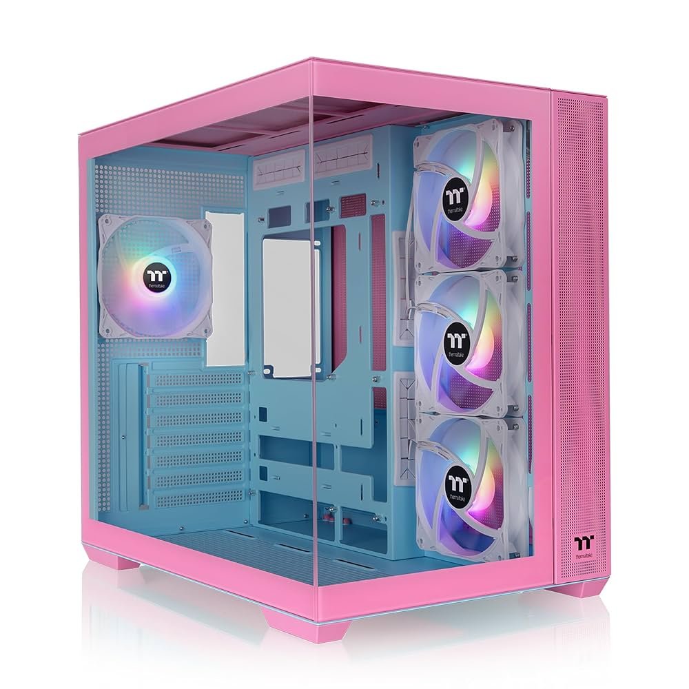 Thermaltake View 380 TG ARGB Bubble Pink | Mid Tower Case | Roze (CA-1Z2-00MAWN-00) - Matmuis